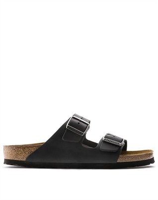 Arizona Oiled  Leather Sandal - Black - Men